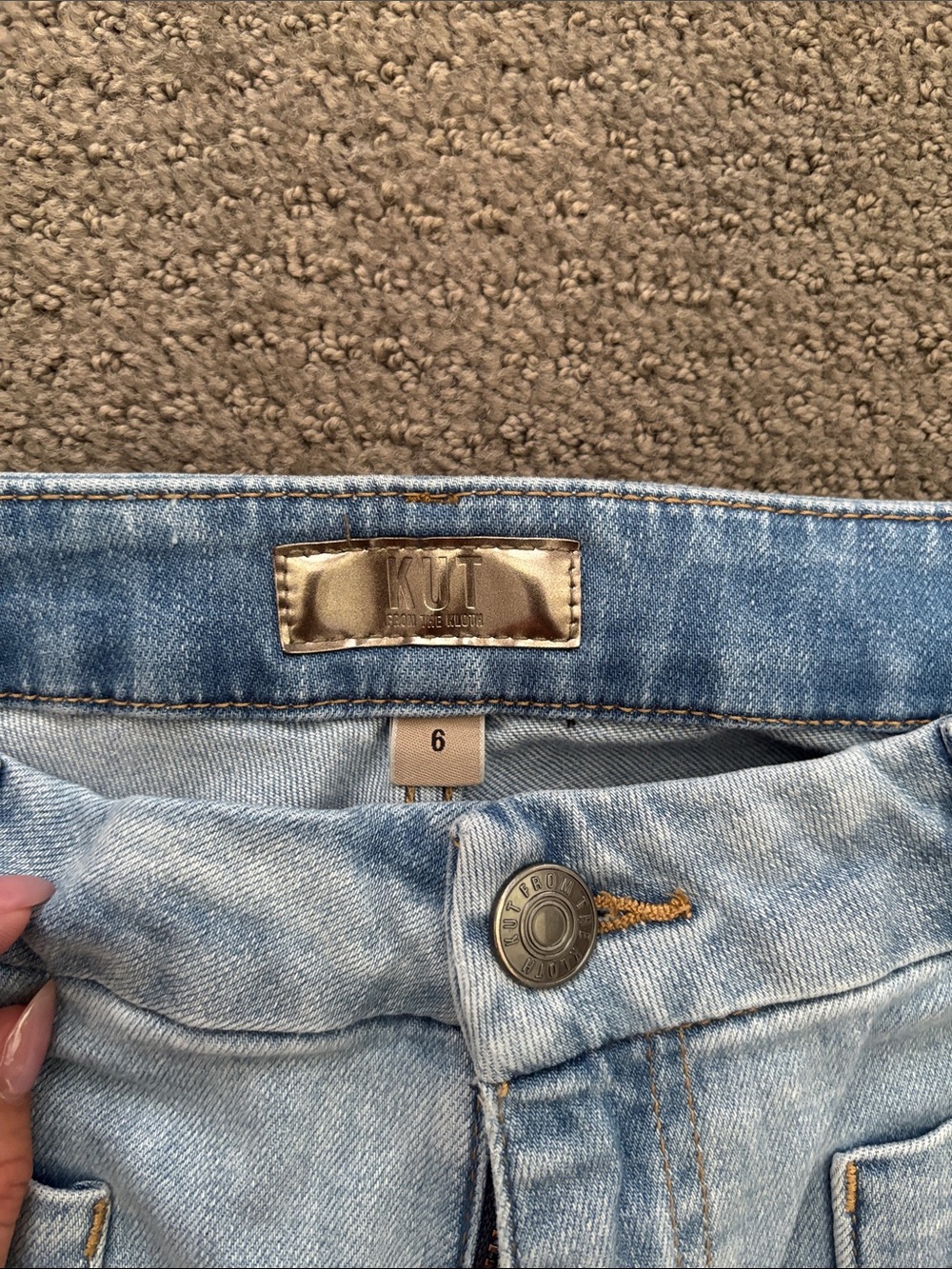Kut from the Kloth Light Blue Wide Leg Jeans - Picture 2 of 2